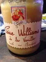 Mängden socker i Compote poire Williams à la vanille