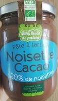 Mängden socker i Pate à tartiner noisette cacao