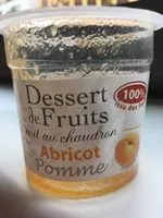 Mängden socker i Dessert de fruits cuit au chaudron - Abricot pomme