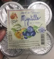 Mängden socker i Dessert de pomme myrtille cuit au chaudron