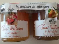 Mängden socker i Confiture extra de poires williams à la vanille