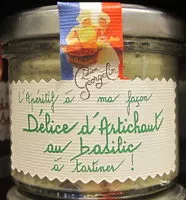 Mängden socker i Délice d'Artichaut au Basilic à Tartiner