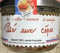 Mängden socker i Pâté aux cèpes
