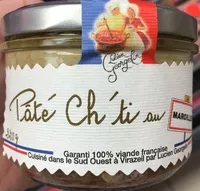 Mängden socker i Pâté Ch'ti au maroilles