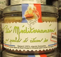 Mängden socker i Pâté Méditerranéen au Poulet et Citron de Menton