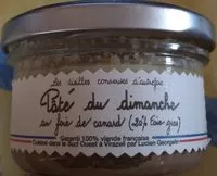 Mängden socker i Paté du dimanche