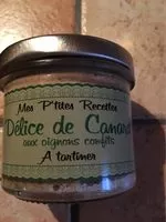 Mängden socker i Delice de canard aux oignons confits