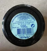 Mängden socker i Gel pour foie gras