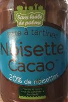 Mängden socker i Pâte à tartiner noisette cacao