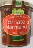 Mängden socker i Sauce tomate à la tomate de Marmande et au basilic