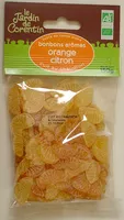 Mängden socker i Bonbons arômes Orange Citron