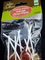 Mängden socker i Sucettes a L'orange Au Citron Et Fraise X10