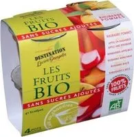 Mängden socker i Purée De Fruits Rhubarbe Pommes