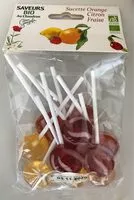 Mängden socker i Sucette Orange Citron Fraise