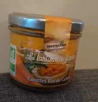 Mängden socker i Les tartines du jardin - carottes bio et cumin