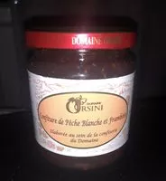 Mängden socker i Confiture de pêche blanche et framboise