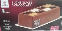 Mängden socker i Bûche glacée 3 chocolats