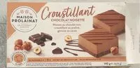 Mängden socker i Croustillant chocolat noisette