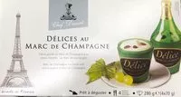 Mängden socker i Délices au marc de champagne