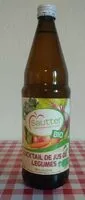 Mängden socker i Cocktail de jus de legumes bio SAUTTER