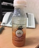 Mängden socker i Ulti Smoothie oranges bananes fraises la bouteille de 250