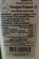 Mängden socker i Smoothie aux fruits