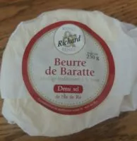 Mängden socker i Beurre de baratte demi sel