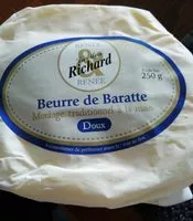 Mängden socker i Beurre de Baratte