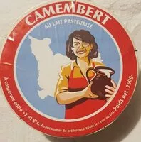 Mängden socker i Camembert au lait pasteurisé