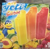 Mängden socker i Yeti sorbet
