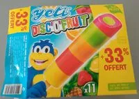 Mängden socker i Yeti disc'o'fruit