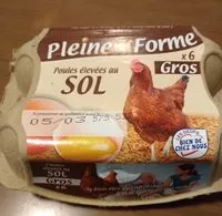 Mängden socker i Oeufs Gros Pleine Forme