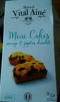 Mängden socker i Mini cakes orange & pépites chocolat