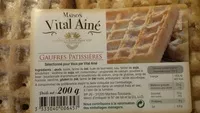 Mängden socker i Gaufres patissières
