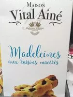 Mängden socker i Madeleines aux raisins macérés