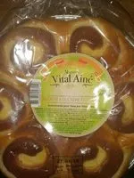 Mängden socker i Brioche a la crème pâtissière