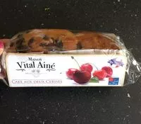 Mängden socker i Cake aux deux cerises Vital Aîné