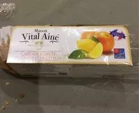Mängden socker i Cake écorces orange/citron Vital Aîné