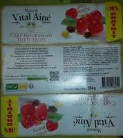 Mängden socker i Cake Gourmand Tutti-Fruti