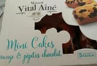 Mängden socker i Mini cake orange et pépites de chocolat