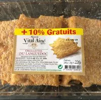 Mängden socker i Oreillettes du Languedoc