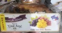 Mängden socker i Cake aux trois raisins