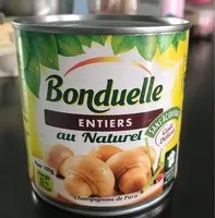 Mängden socker i Champignons entiers au naturel