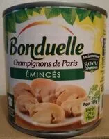 Mängden socker i Champignons de Paris émincés