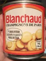 Mängden socker i Champignons de Paris 1er choix entiers