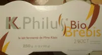 Mängden socker i K-philus Brebis Probiotique