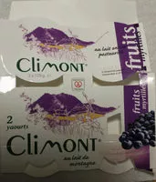 Mängden socker i Yaourt aux fruits myrtilles