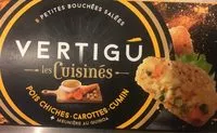 Mängden socker i Les cuisinés pois chiches carottes cum