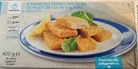 Mängden socker i 8 tranches panées mréfrites de filets de colin d'alaska