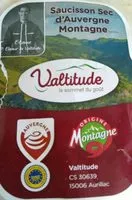 Mängden socker i Saucisson sec d'Auvergne montagne